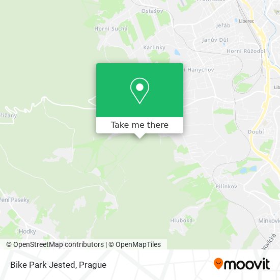 Bike Park Jested map