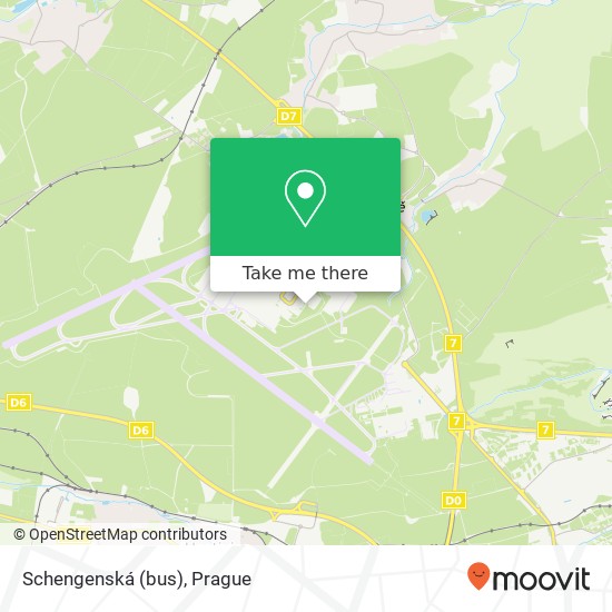 Schengenská (bus) map