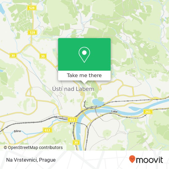 Na Vrstevnici map