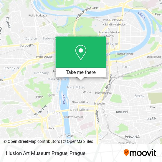 Illusion Art Museum Prague map
