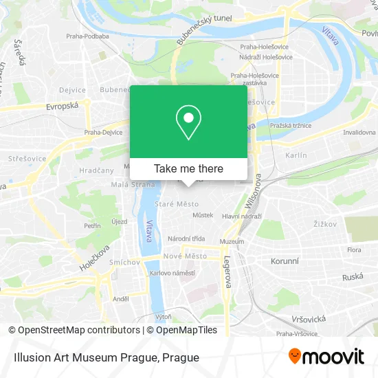 Карта Illusion Art Museum Prague