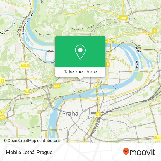 Карта Mobile Letná