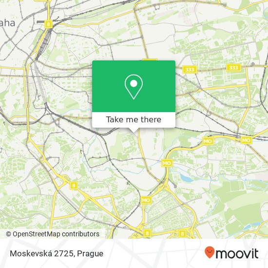 Moskevská 2725 map