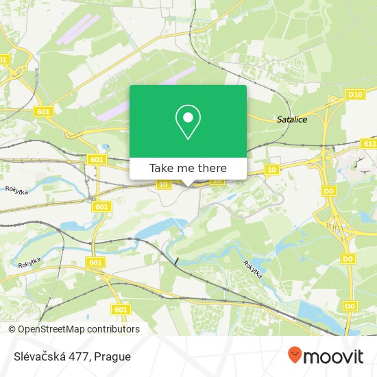 Slévačská 477 map