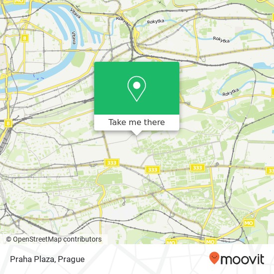 Praha Plaza map