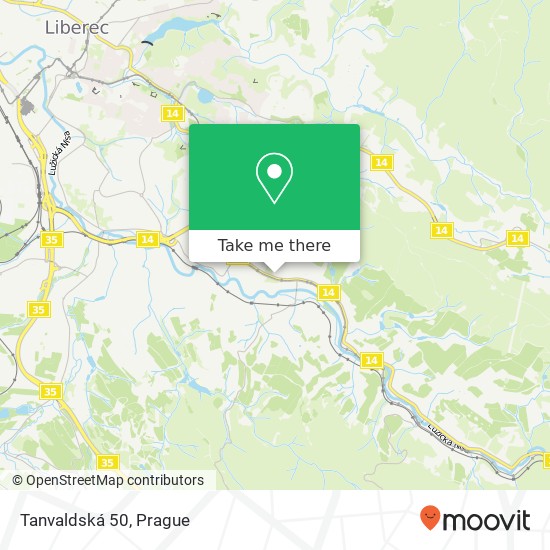Tanvaldská 50 map