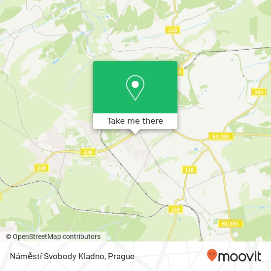 Náměstí Svobody Kladno map