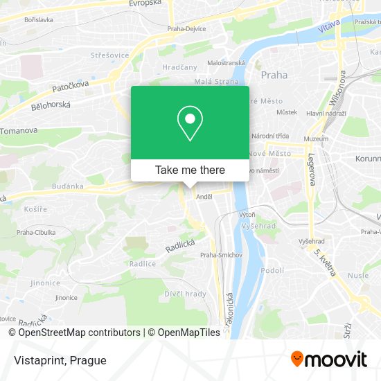 Карта Vistaprint