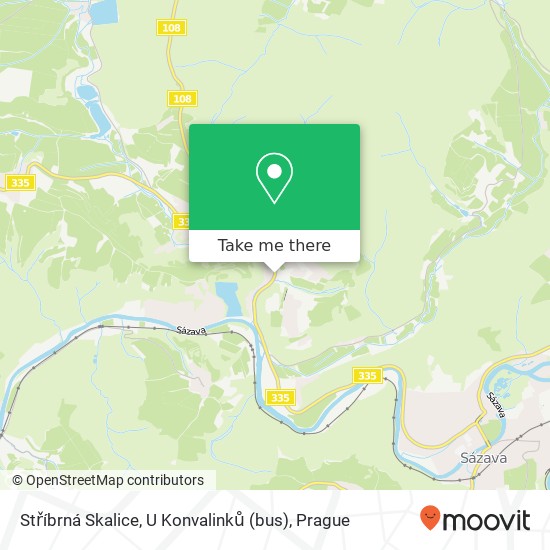 Stříbrná Skalice, U Konvalinků (bus) map