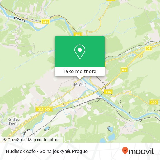 Hudlísek cafe - Solná jeskyně, Na Příkopě 74 / 7 266 01 Beroun map