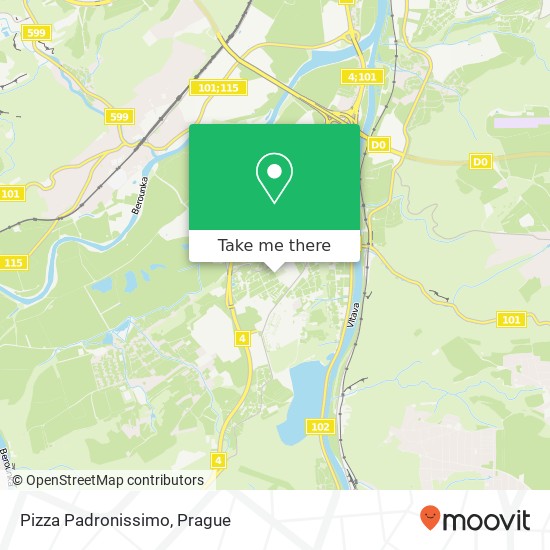 Pizza Padronissimo, Paškova 1511 156 00 Praha map
