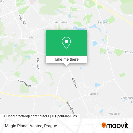 Карта Magic Planet Vestec
