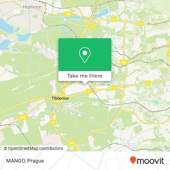 MANGO, Řevnická 1 155 21 Praha map