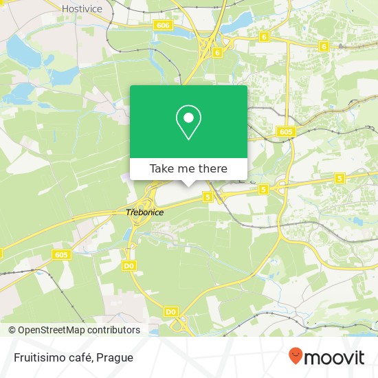 Fruitisimo café, Řevnická 155 21 Praha map
