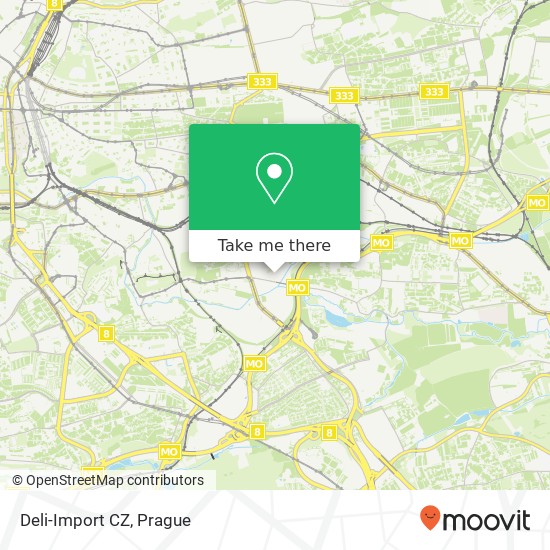 Deli-Import CZ, U Plynárny Praha map