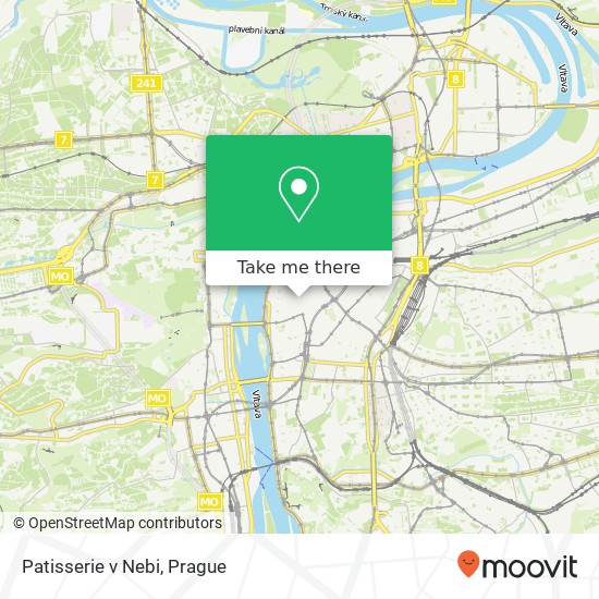 Карта Patisserie v Nebi, Skořepka 355 / 2 110 00 Praha