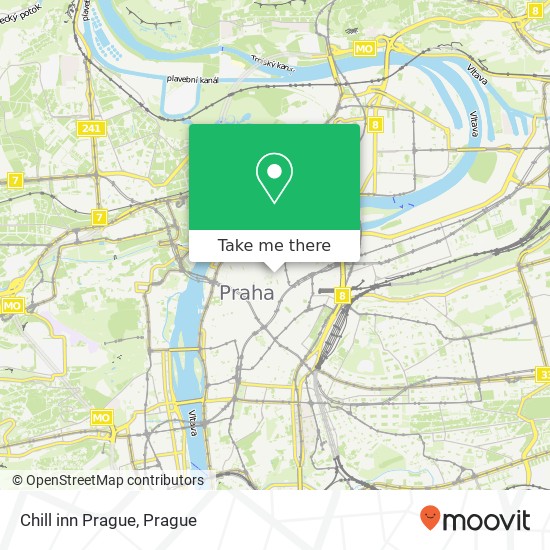 Карта Chill inn Prague