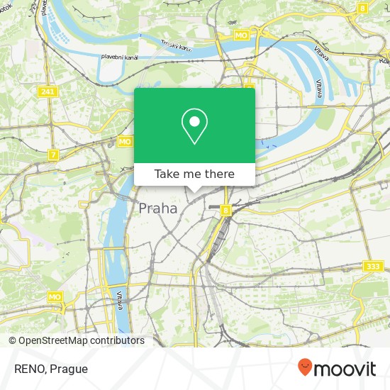 RENO, Na Poříčí 110 00 Praha map