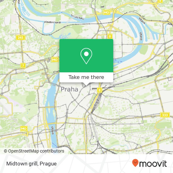 Midtown grill, V Celnici 3 110 00 Praha map