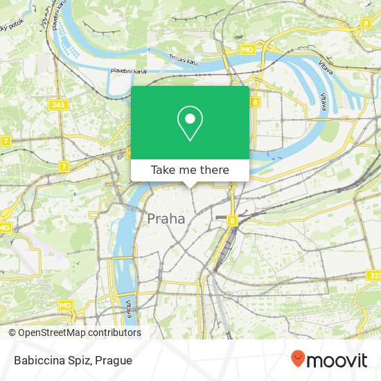 Карта Babiccina Spiz, Revoluční 1044 / 23 110 00 Praha