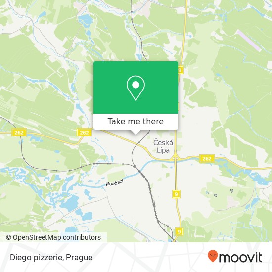 Diego pizzerie, Na Nivách 3176 470 01 Česká Lípa map