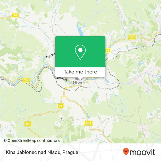 Kina Jablonec nad Nisou map