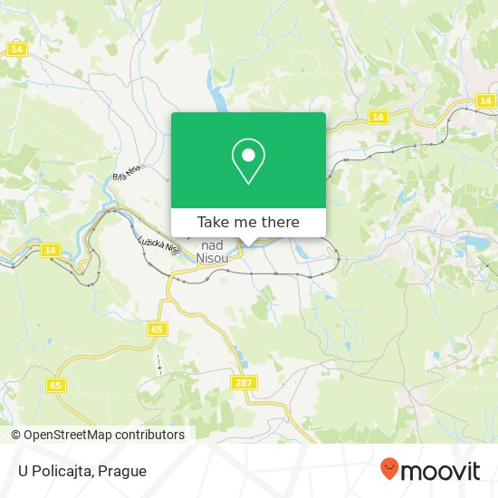 U Policajta, Perlová Jablonec nad Nisou map