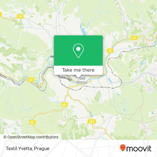 Textil Yvetta, Komenského 13 466 01 Jablonec nad Nisou map