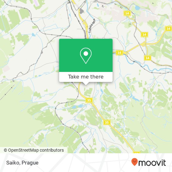 Карта Saiko, Proletářská 463 12 Liberec