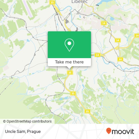 Uncle Sam, České mládeže 463 12 Liberec map