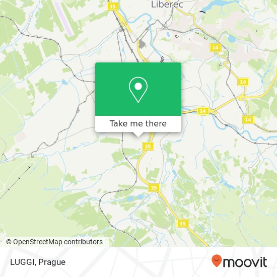 Карта LUGGI, České mládeže 456 460 08 Liberec