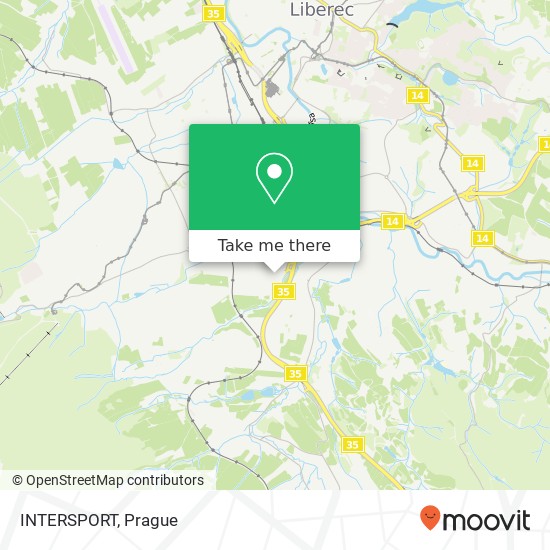 INTERSPORT, České mládeže 456 463 12 Liberec map