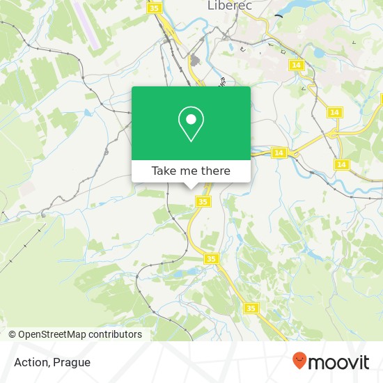 Action, České mládeže 460 08 Liberec map