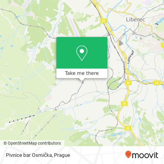 Pivnice bar Osmička map