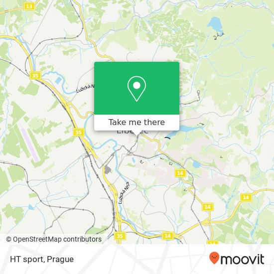 HT sport, Palachova 2 460 01 Liberec map