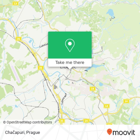 Chačapuri, Palachova 460 01 Liberec map