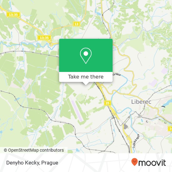 Карта Denyho Kecky, Sousedská 460 01 Liberec