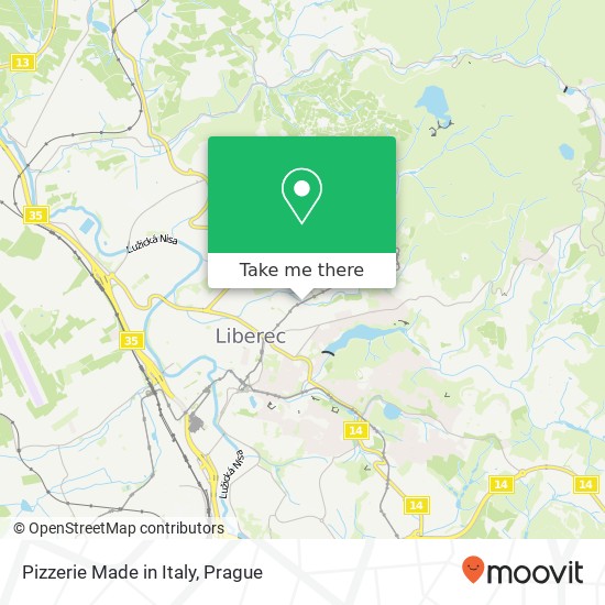 Pizzerie Made in Italy, Masarykova 12 460 01 Liberec map