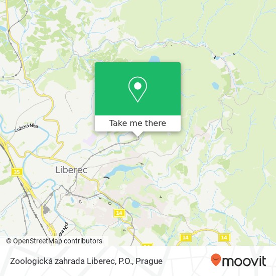 Zoologická zahrada Liberec, P.O., Lidové sady 425 / 1 460 01 Liberec map