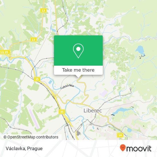 Václavka, Hrdinů 3 460 01 Liberec map