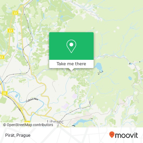 Pirát, Staškova Liberec map