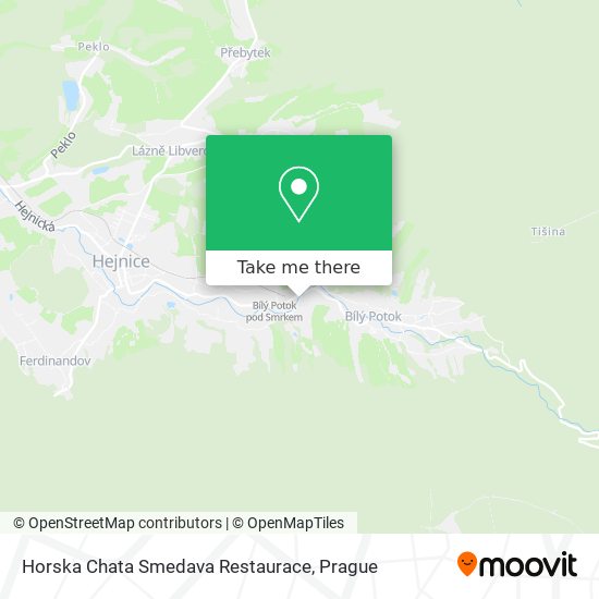 Horska Chata Smedava Restaurace map