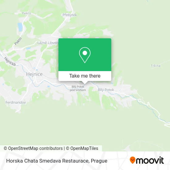 Horska Chata Smedava Restaurace map