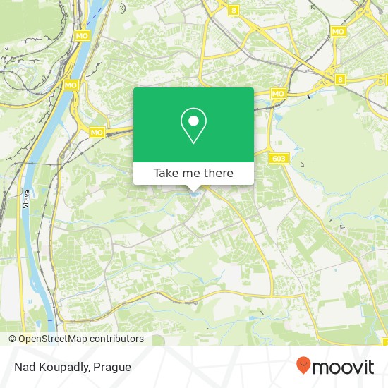 Nad Koupadly map