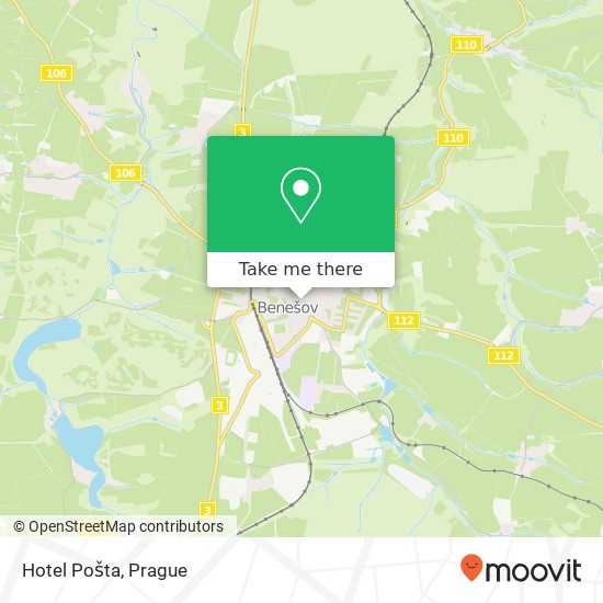 Hotel Pošta map