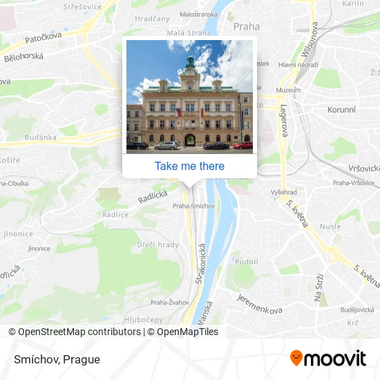 Карта Smíchov