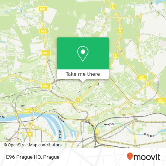 E96 Prague HQ map