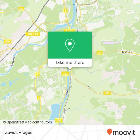 Závist map