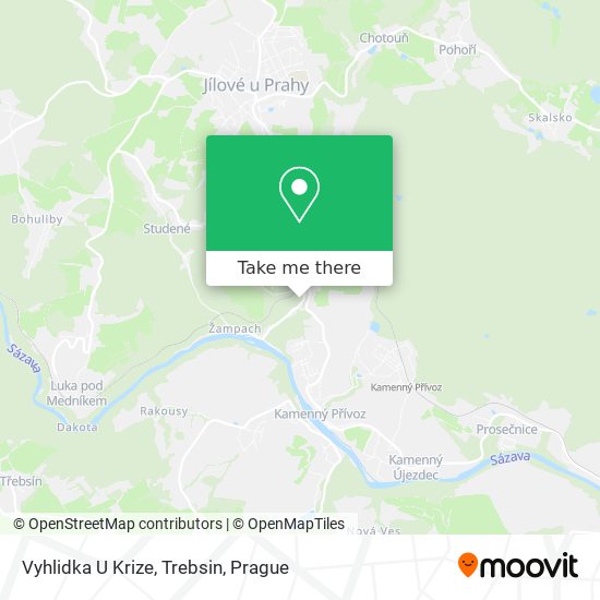 Карта Vyhlidka U Krize, Trebsin