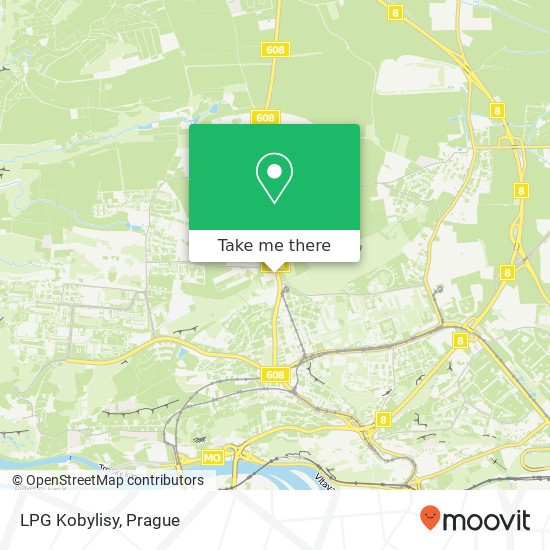 LPG Kobylisy map